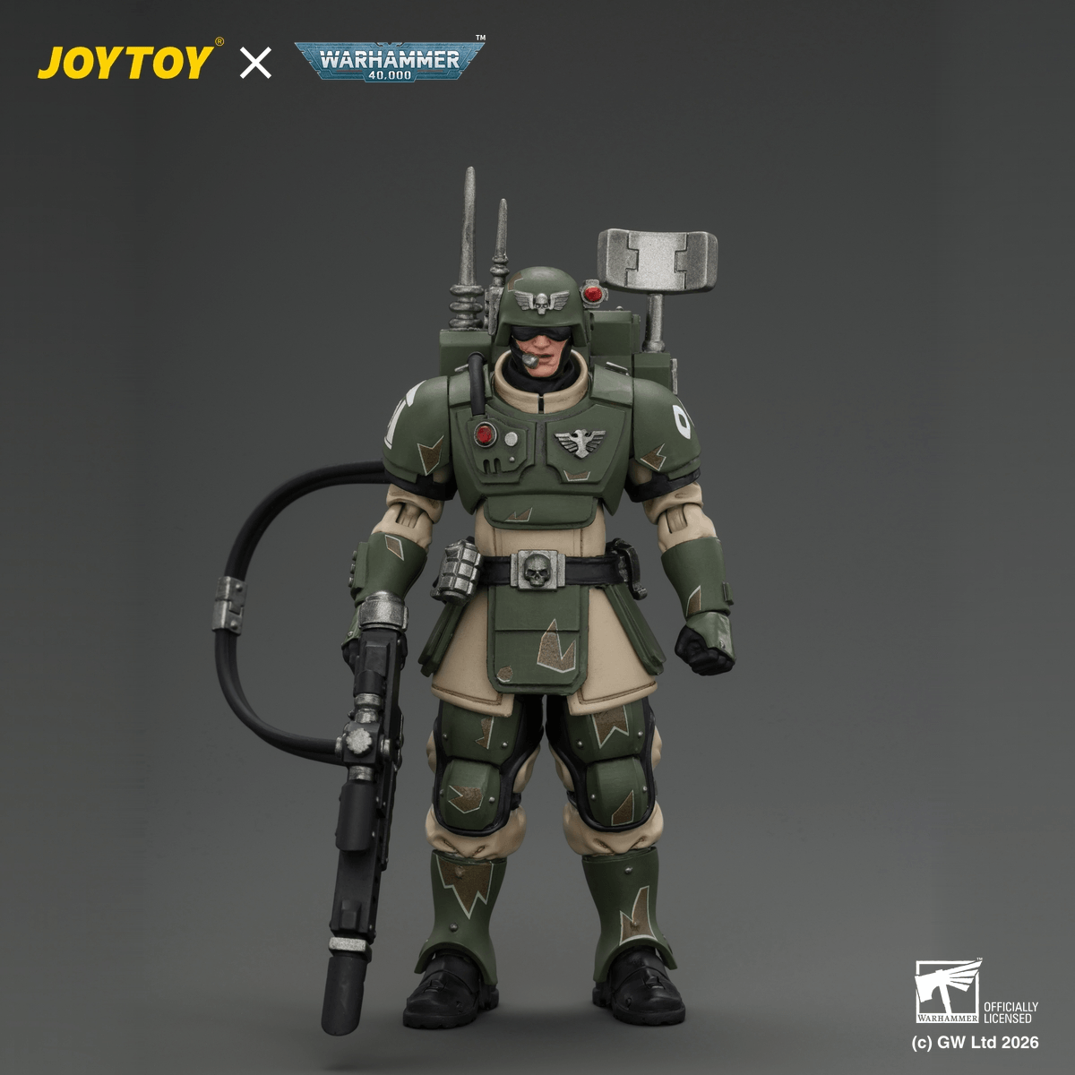 Astra Militarum Kasrkin 3 with Hot-shot Lasgun and Vox-caster