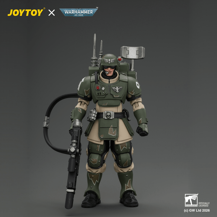 Astra Militarum Kasrkin 3 with Hot-shot Lasgun and Vox-caster