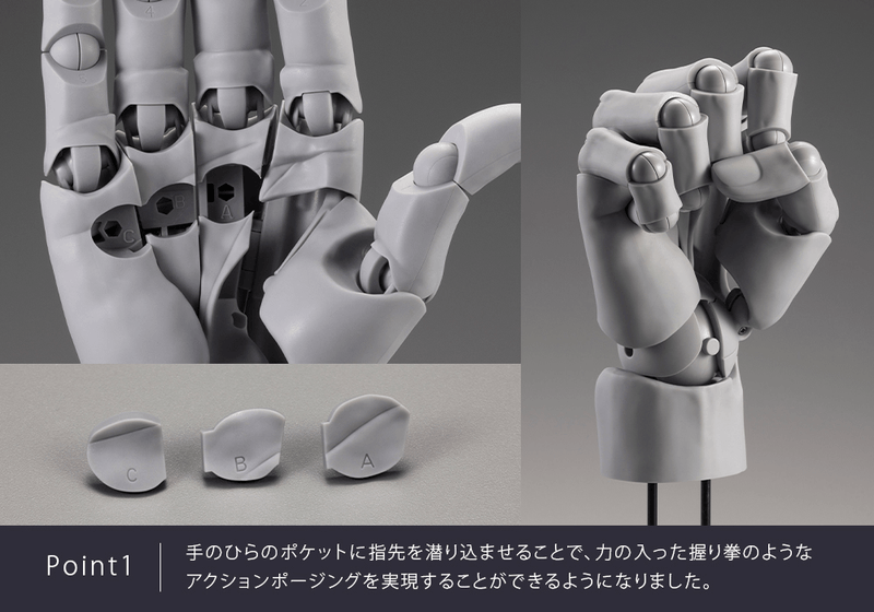 KOTOBUKIYA ARTIST SUPPORT ITEM HAND MODEL MEN’S/L -WHITE- | 4934054067299