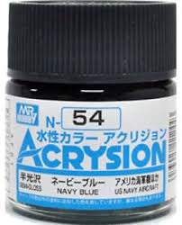 Mr Hobby Acrysion N54 - Navy Blue (Semi-Gloss/Aircraft)(4973028927436)