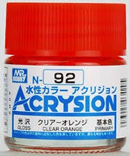 Mr Hobby Acrysion N92 - Clear Orange (Gloss/Primary)(4973028927764)