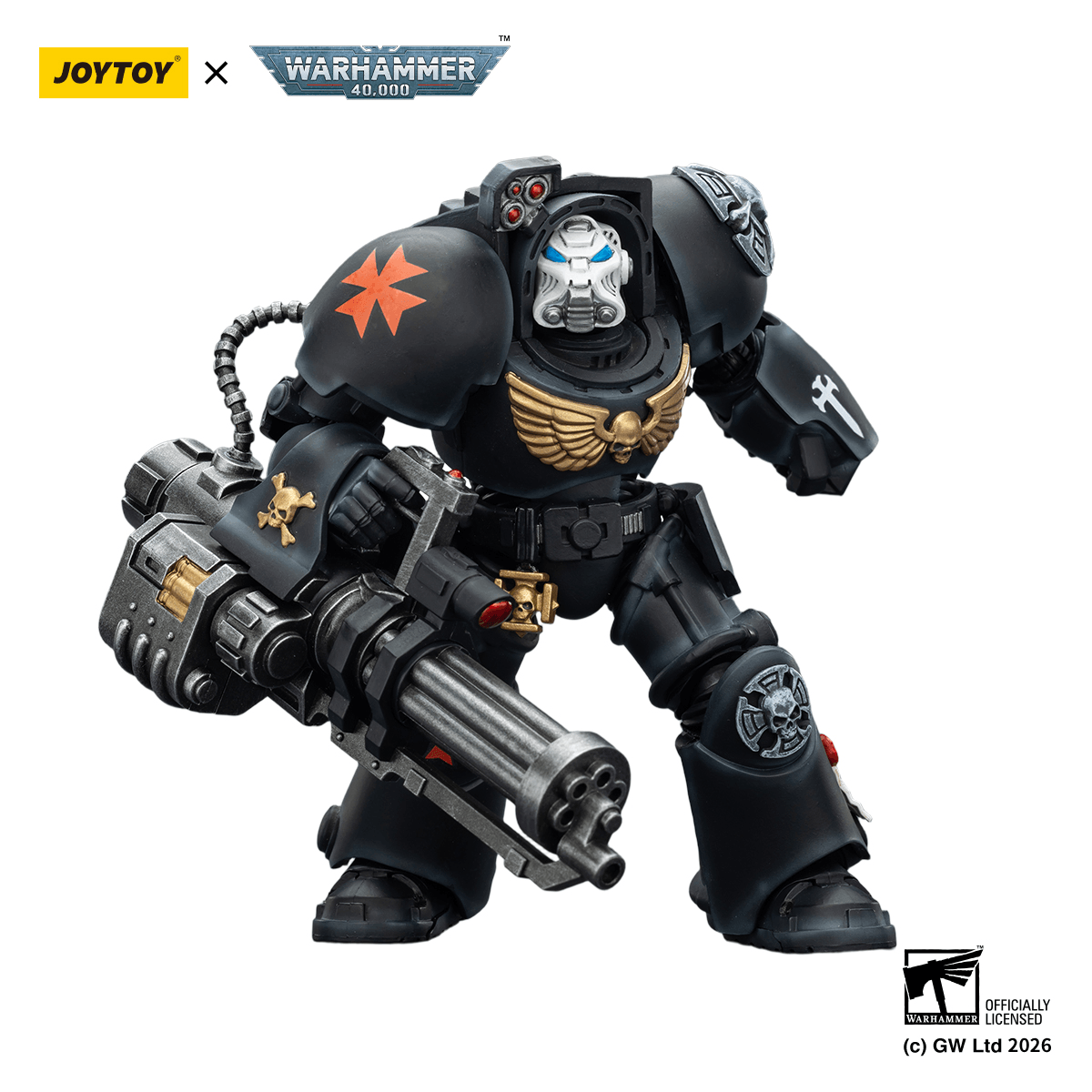 Black Templars Terminator 3 with Power Fist and Assault Cannon | 6927054403110