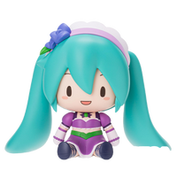 SEGA fuwa petit Hatsune Miku x Love and Berry Dress Up and Dance! Chibi Figure Sparkly Purple | 4582733440927