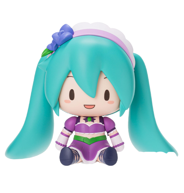 SEGA fuwa petit Hatsune Miku x Love and Berry Dress Up and Dance! Chibi Figure Sparkly Purple | 4582733440927