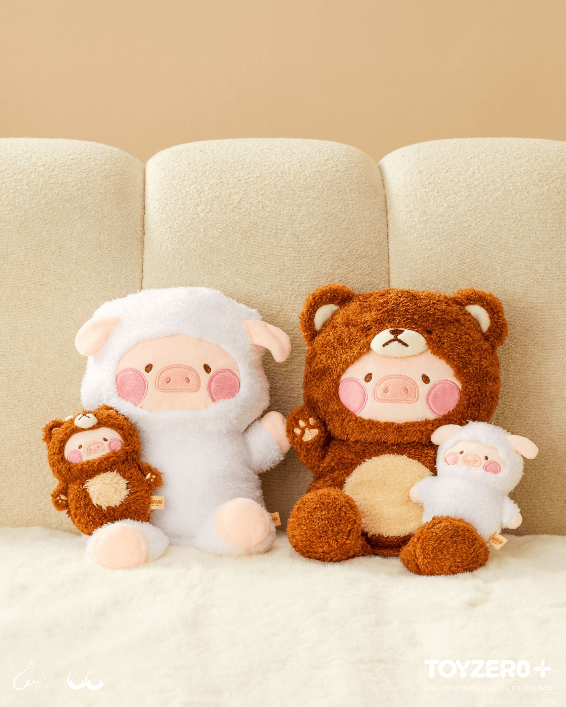 LuLu the Piggy Costume Series - Fluffy Hand Puppets (Bear) | 781005758188