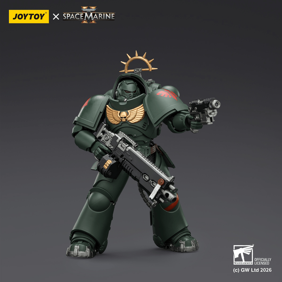 Game Edition Dark Angels Heavy Intercessor with Heavy Bolt Rifle and Bolt Pistol | 6927054403684