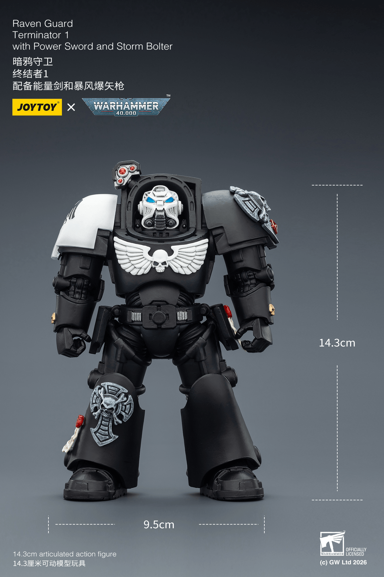 Raven Guard Terminator 1 with Power Sword and Storm Bolter | 6927054403240