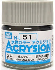 Mr Hobby Acrysion N51 - Light Gull Gray (Gloss/Aircraft) | 4973028112429