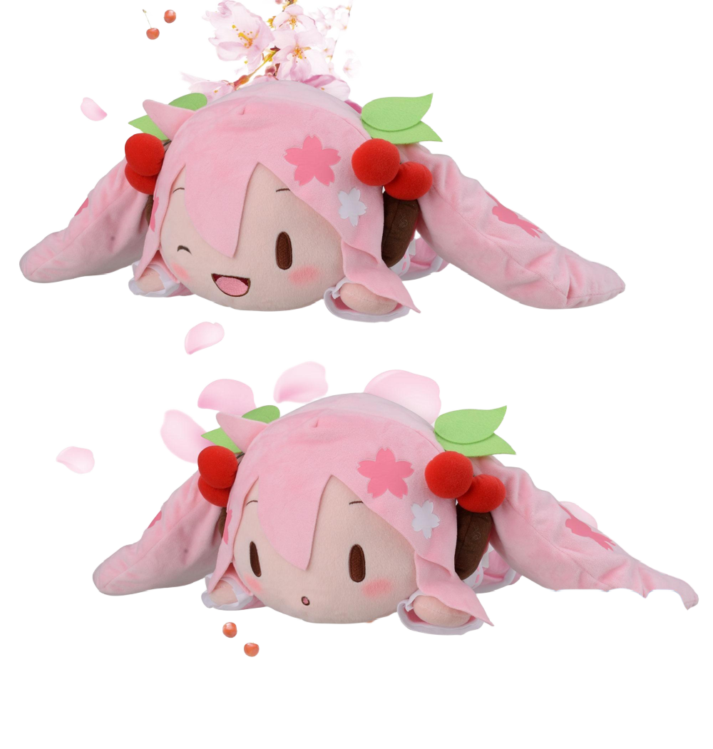 Hatsune Miku Series Nesoberi (Lay-Down) SP Plush "Sakura Miku" | 4570001964121
