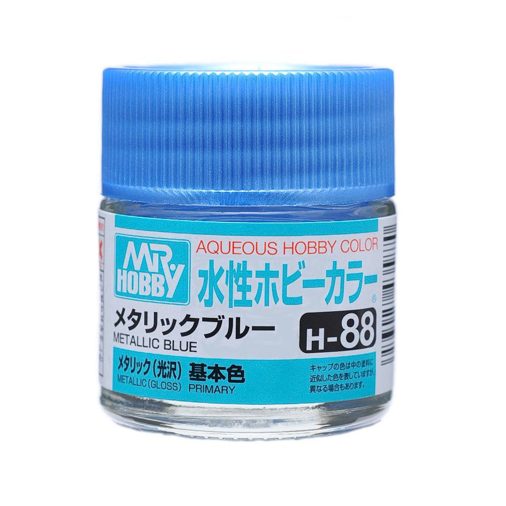 Mr Hobby AQUEOUS HOBBY COLOR - H88 METALLIC GLOSS METALLIC BLUE (PRIMARY) | 4973028739190
