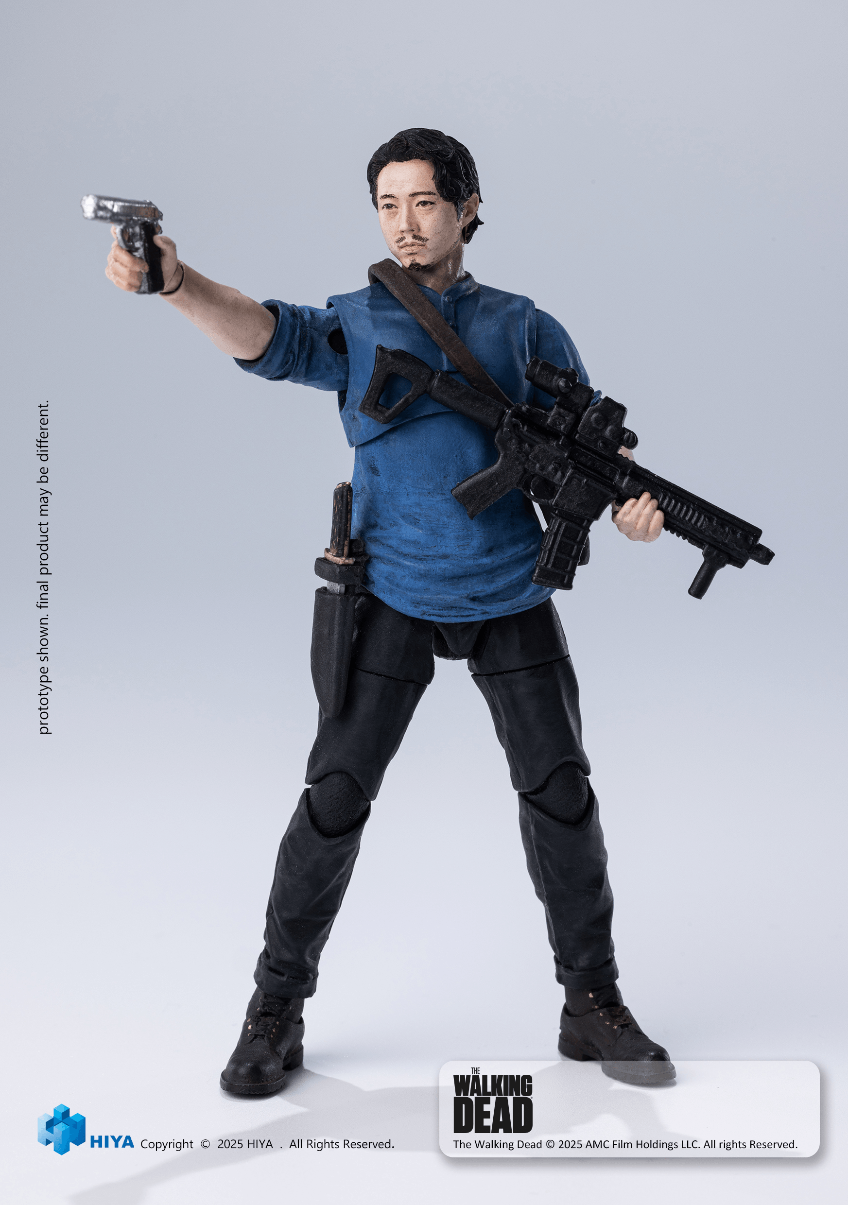HIYA Exquisite Mini Series 1/18 Scale 4 Inch The Walking Dead Glenn Action Figure | 6957534204593