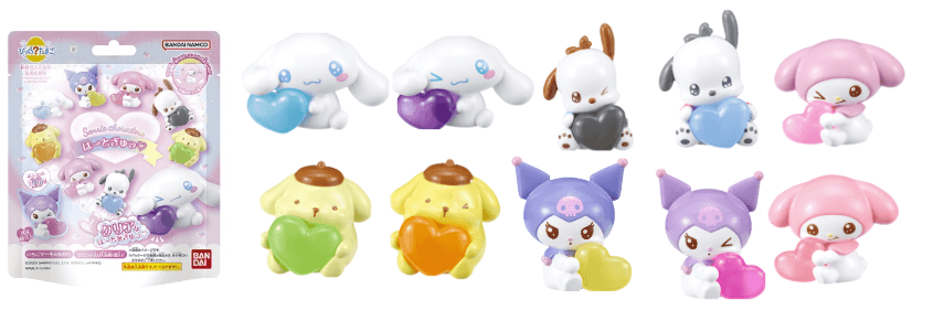 Sanrio Bath Bomb Bikkura Heart Hugz â¡ "Sanrio" (Blind Box/15), Bandai Lifestyle Bath Bomb | 045557175801