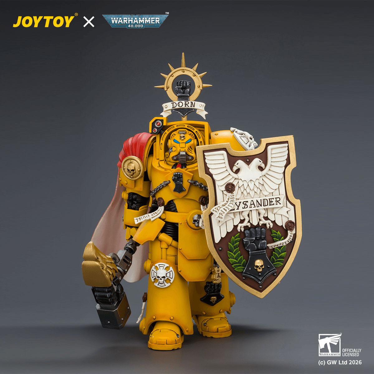Imperial Fists Darnath Lysander with Thunder Hammer and Storm Shield