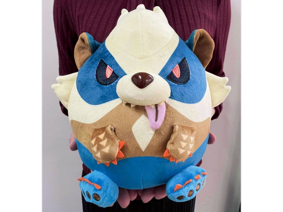 CAPCOM Monster Hunter Fluffy Eggshaped Plush Arzuros | 4976219124768