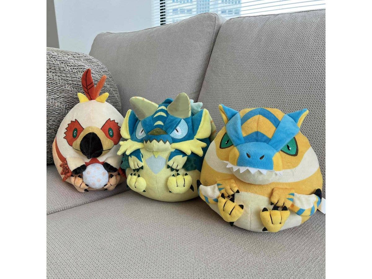 CAPCOM Monster Hunter Fluffy Eggshaped Plush Zinogre | 4976219124881