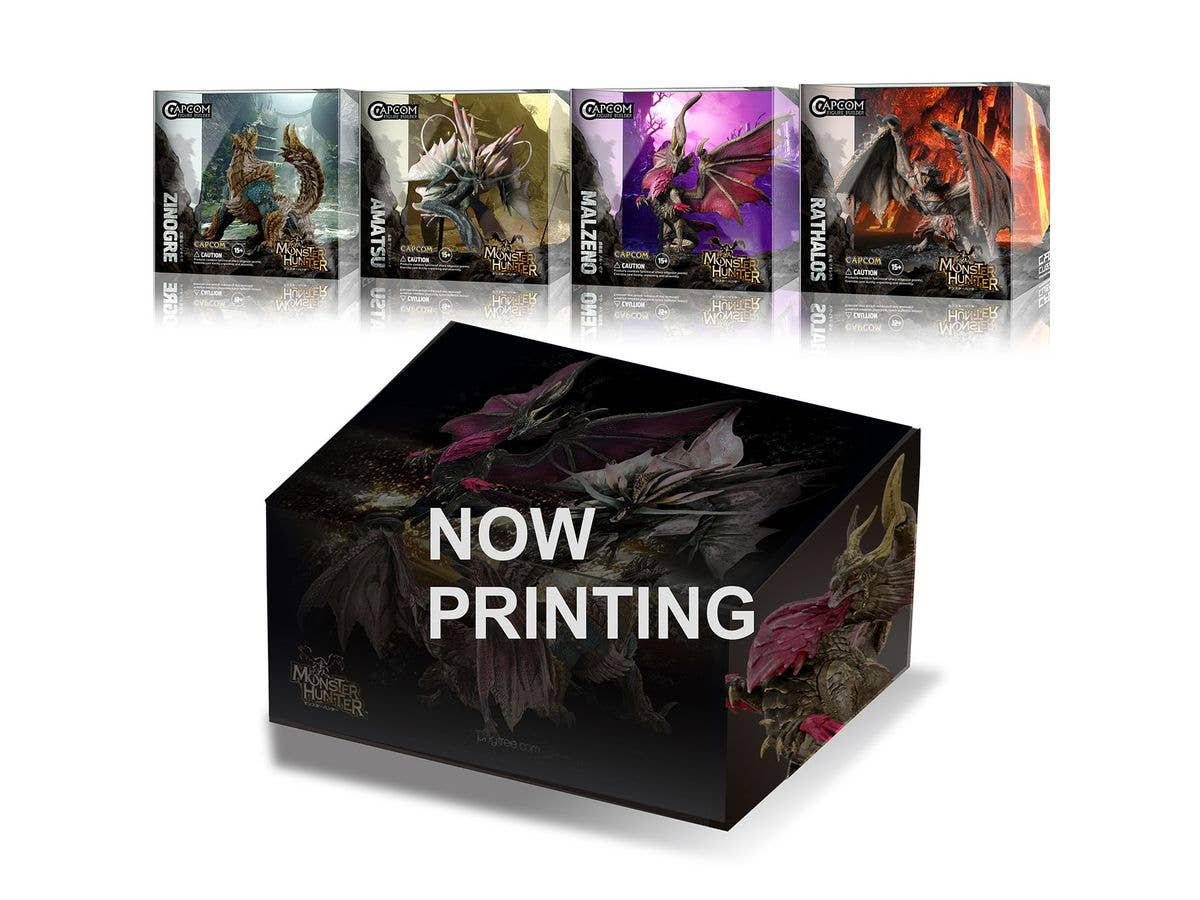 CAPCOM CAPCOM FIGURE BUILDER CUBE MONSTER HUNTER (Rathalos/Zinogre/ Malzeno/Amatsu) (Box of 4) | 4976219124980