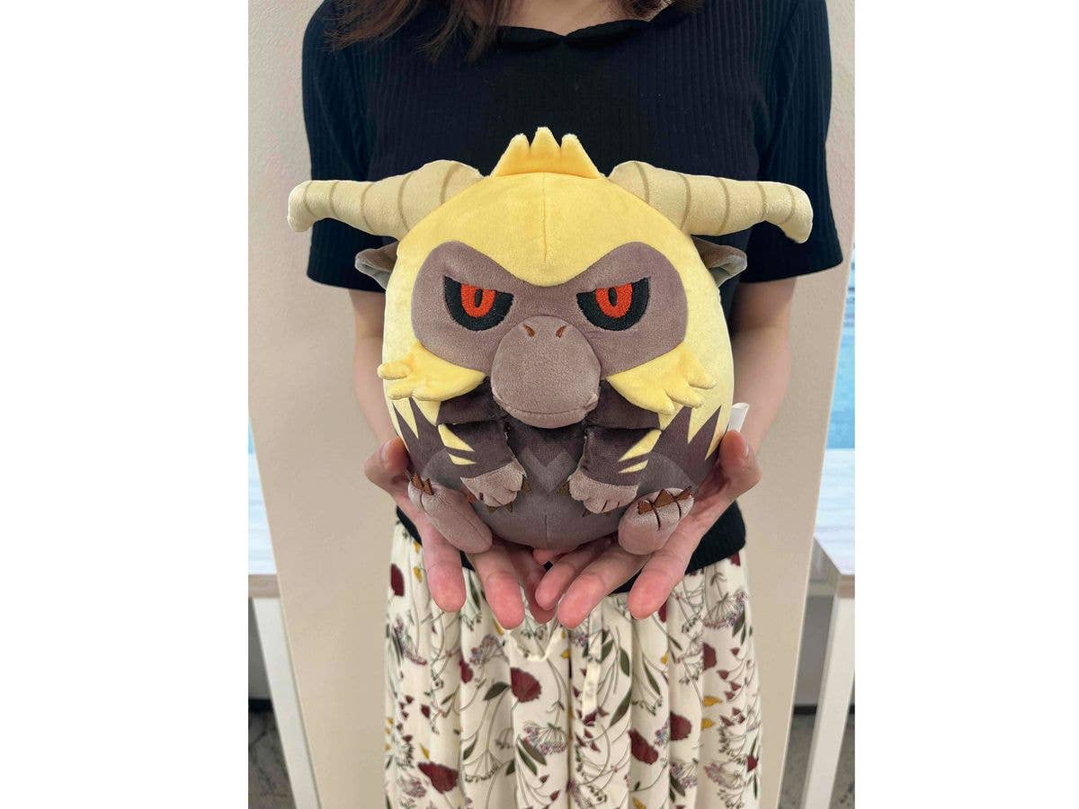 CAPCOM Monster Hunter Fluffy Eggshaped Plush Furious Rajang | 4976219125765