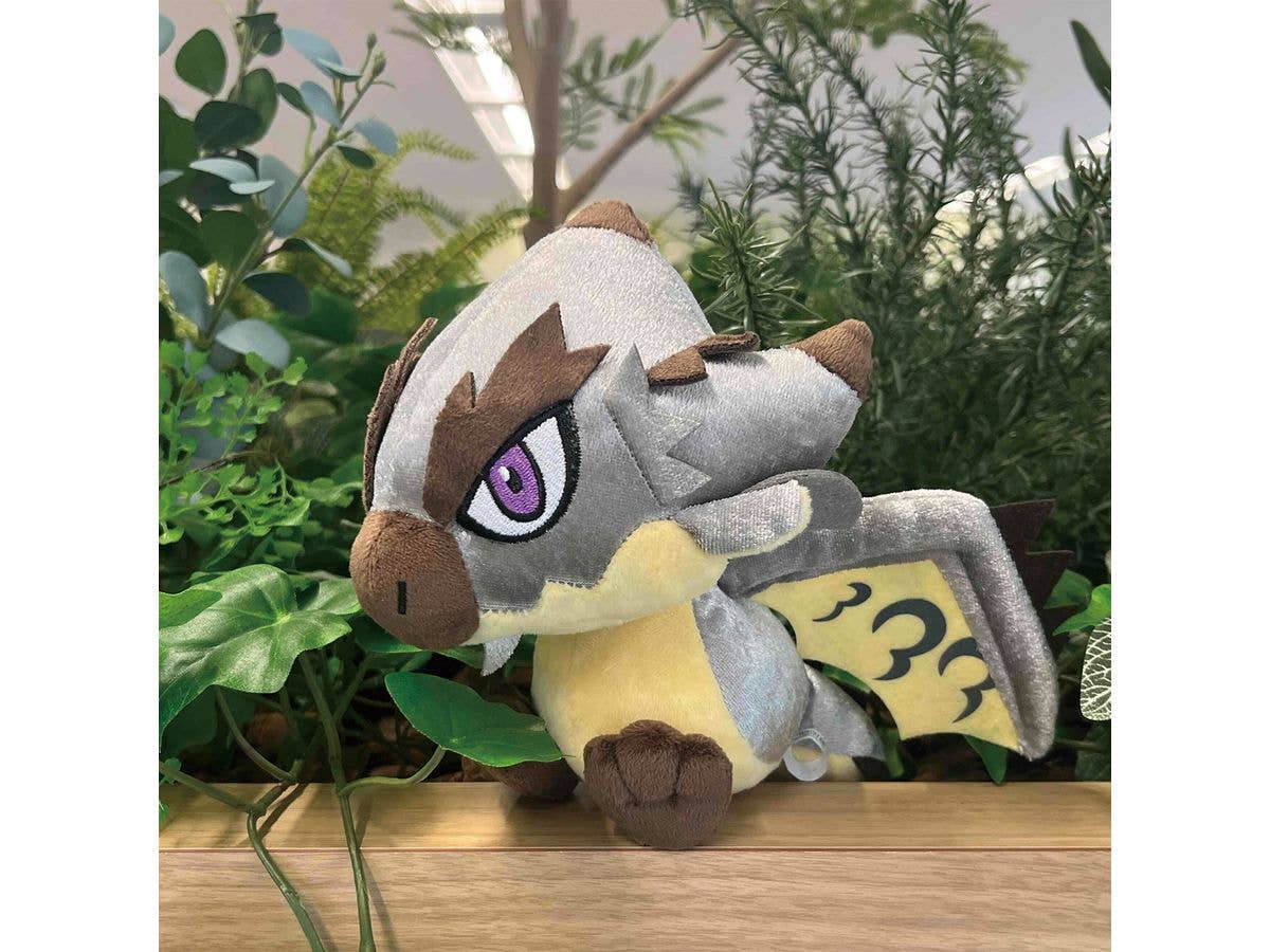 CAPCOM [Repeat Sales]Monster Hunter Chibi-Plush Silver Rathalos | 4976219126533