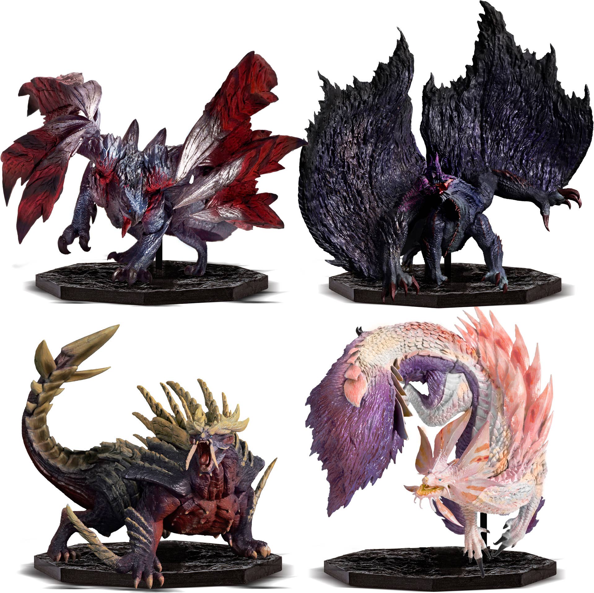 CAPCOM CAPCOM FIGURE BUILDER CUBE MONSTER HUNTER 4pces Box (Gore Magala/Crimson Glow Valstrax/Magnamalo (Enraged)/Mizutsune) | 4976219127851