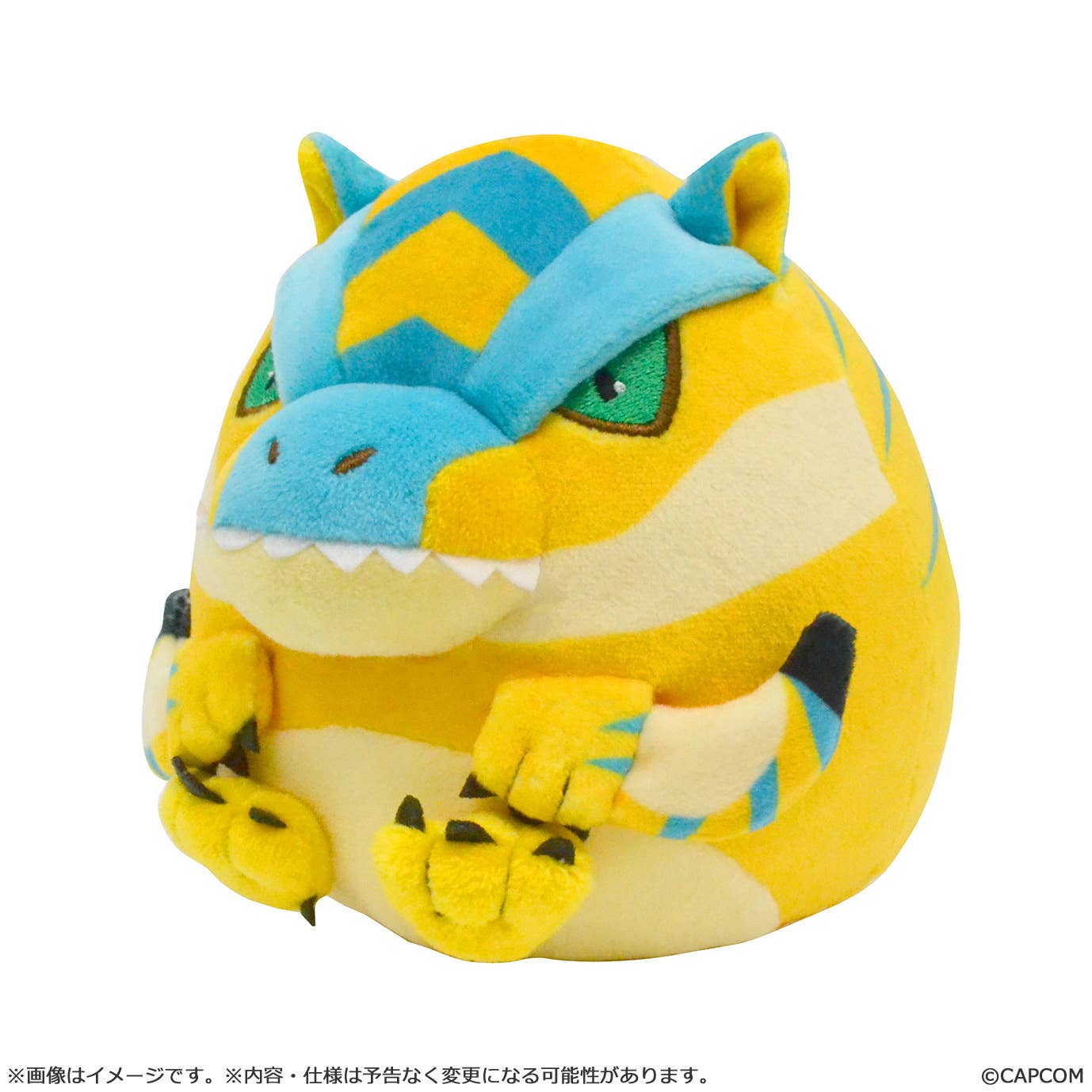 CAPCOM Monster Hunter Fluffy Eggshaped Plush Mini Tigrex | 4976219132541