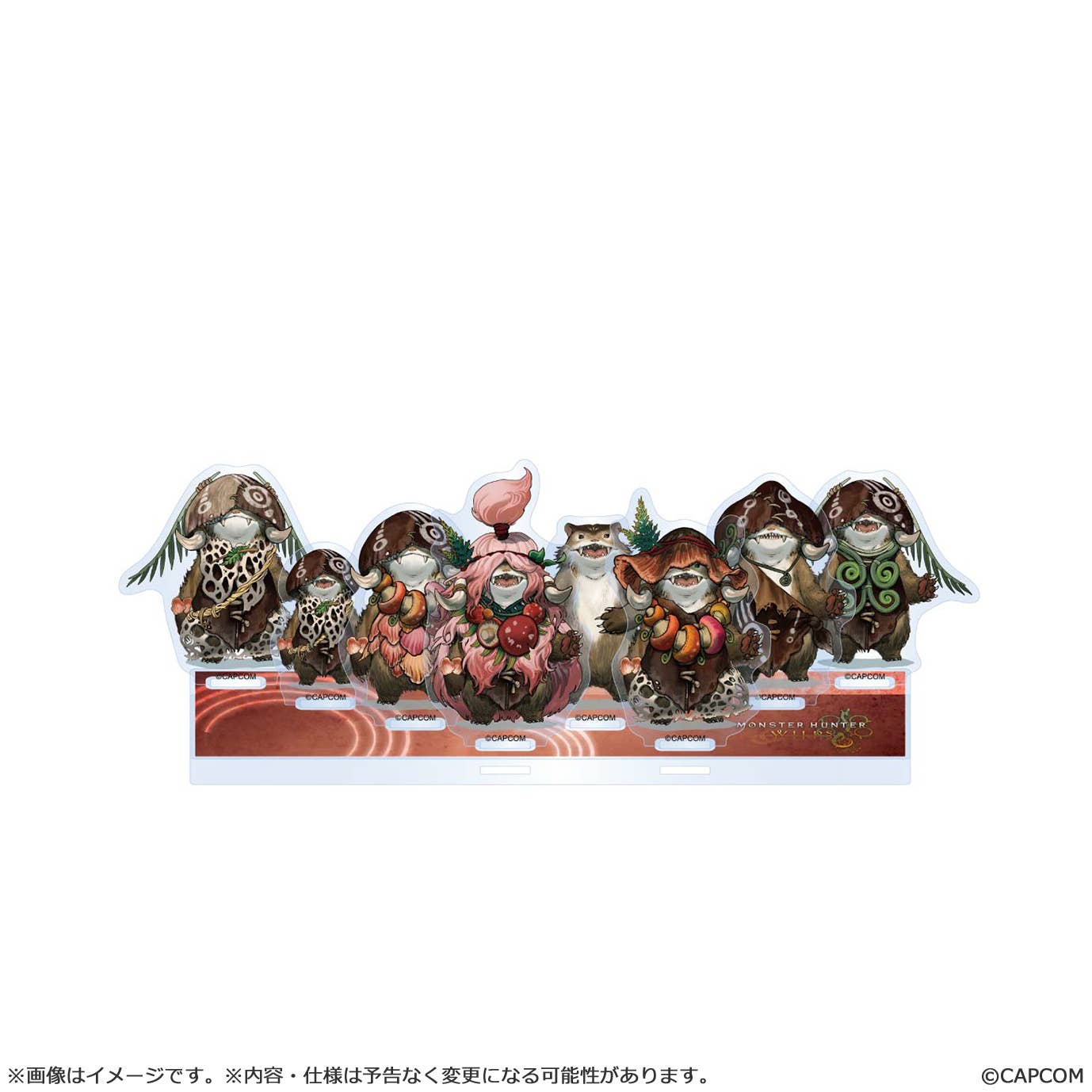 CAPCOM Monster Hunter Wilds acrylic stand Plumpeach set | 4976219134712