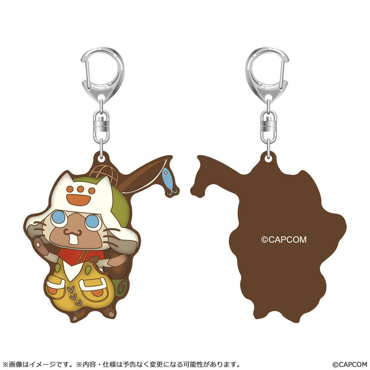 CAPCOM Rubber keychain Monster Hunter Wilds Palico | 4976219134996