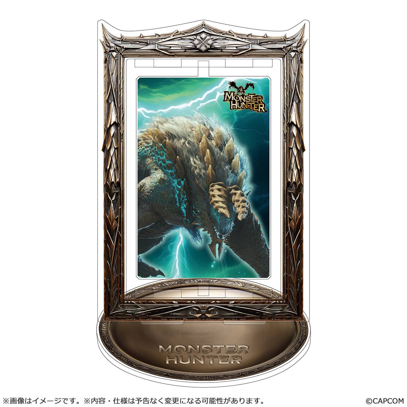 CAPCOM Monster Hunter Rotating Acrylic Stand Zinogre | 4976219135146