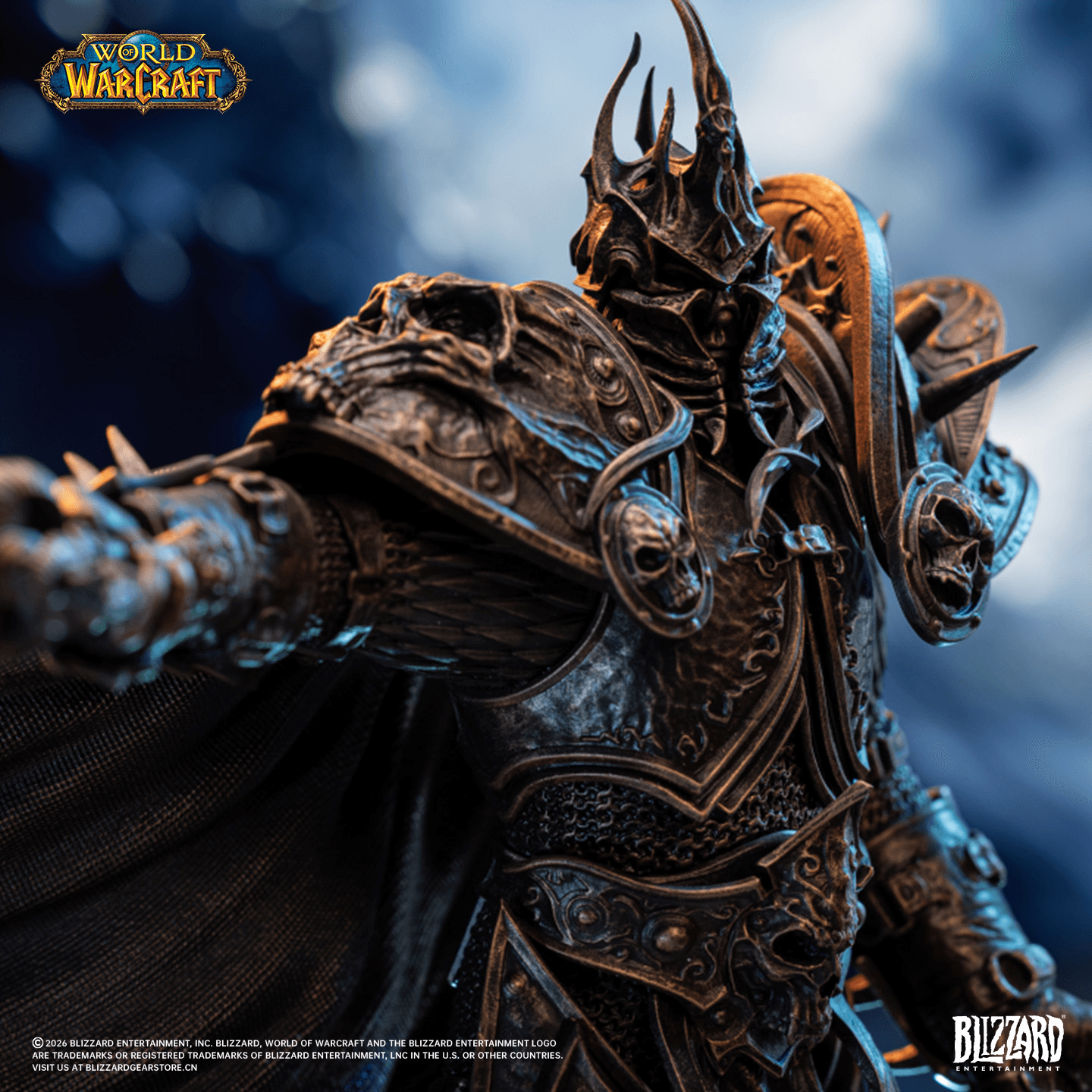Blizzard World of Warcraft® the Lich King 1/10 Scale Bronze-Colored Edition Statue