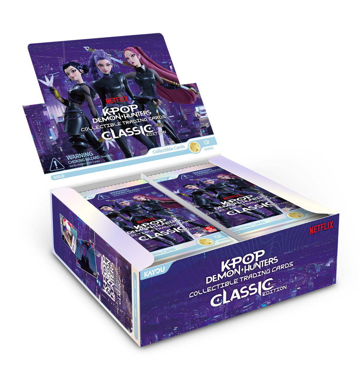 KPOP DEMON HUNTERS COLLECTIBLE CARDS CLASSIC EDITION SERIES 1 DISPLAY (5/20/24)