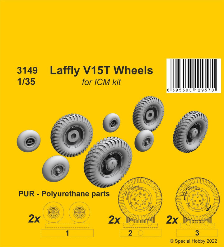 CMK 1/35 Laffly V15T Wheels / for ICM kit | 8595593129570