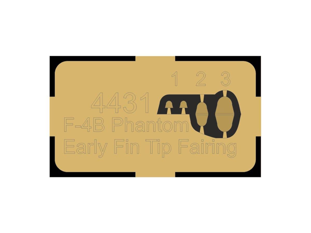 CMK 1/48 F-4B Phantom Early Fin Tip Fairing and Rudder (separate) | 8595593128856