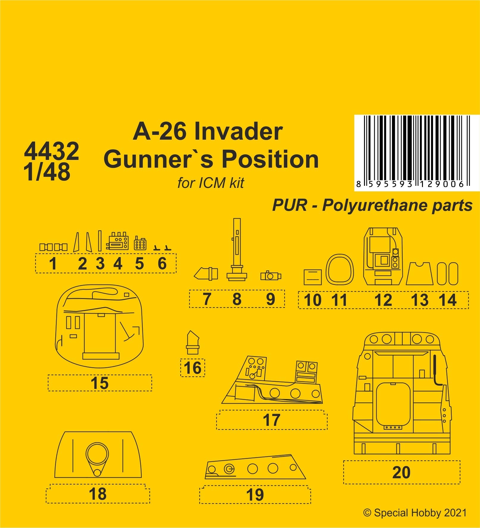 CMK 1/48 A-26 Invader Gunner`s Position | 8595593129006
