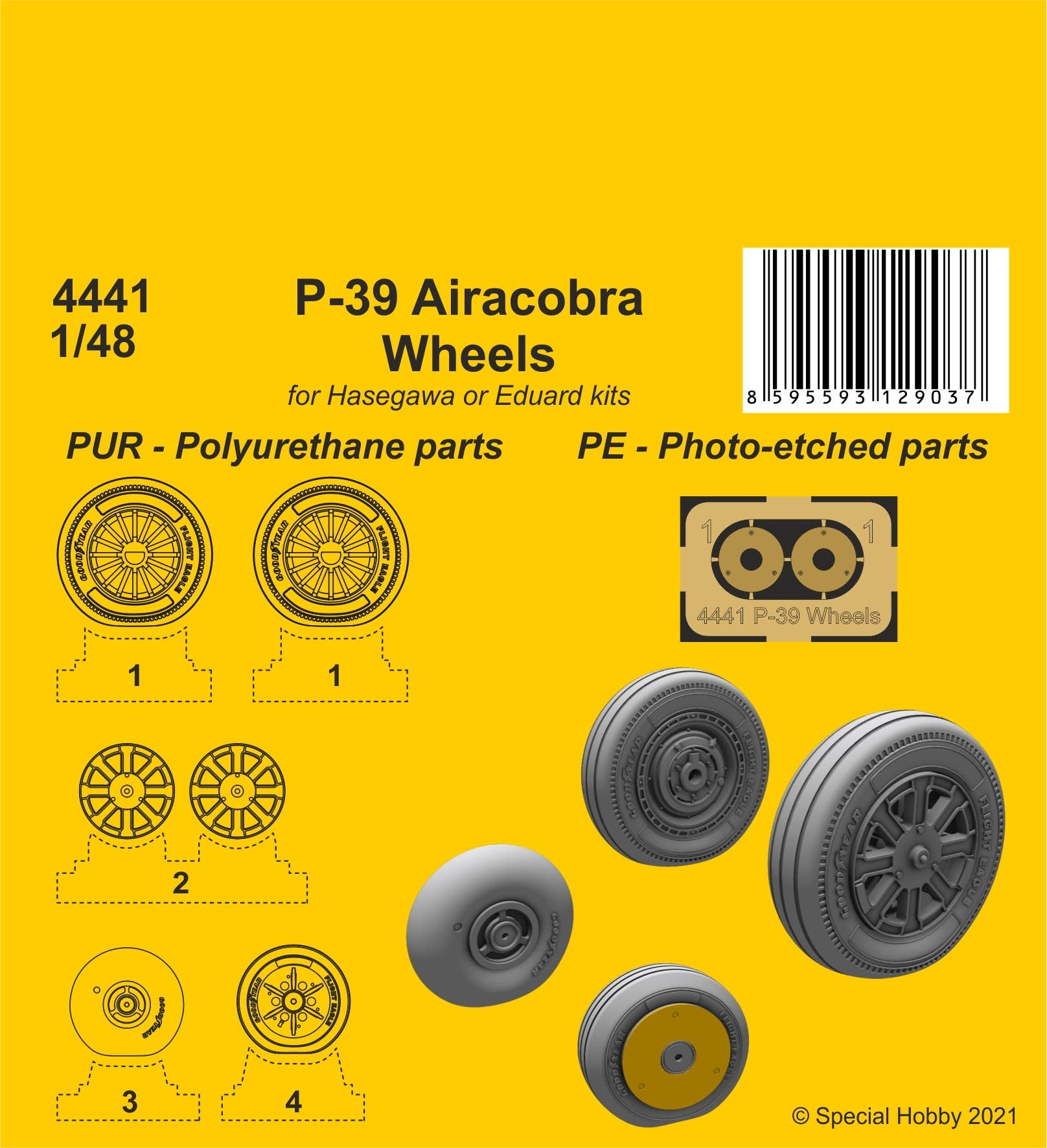 CMK 1/48 P-39 Airacobra Wheels | 8595593129037