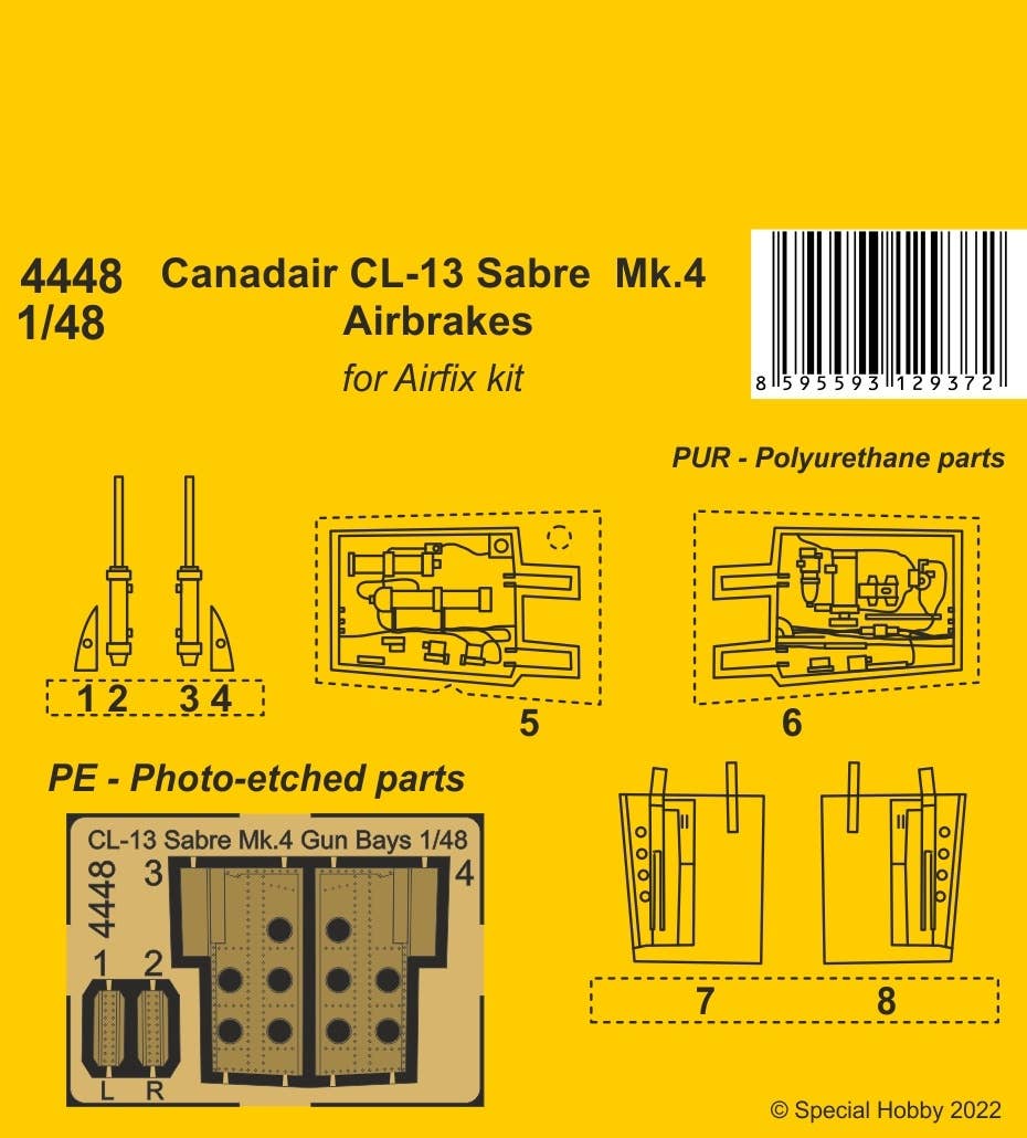 CMK 1/48 Canadair CL-13 Sabre Mk.4 Airbrakes | 8595593129372