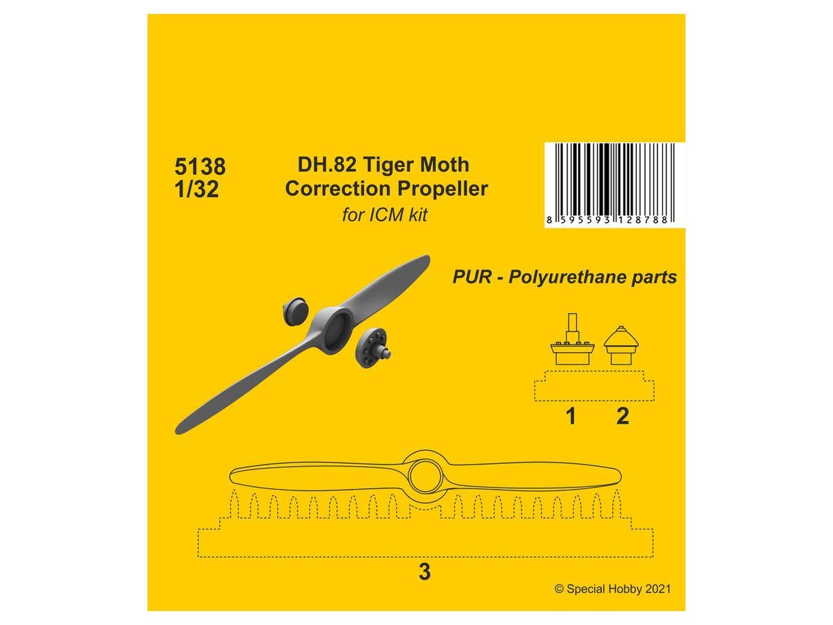 CMK 1/32 DH.82 Tiger Moth Correction Propeller(ICM kit) | 8595593128788