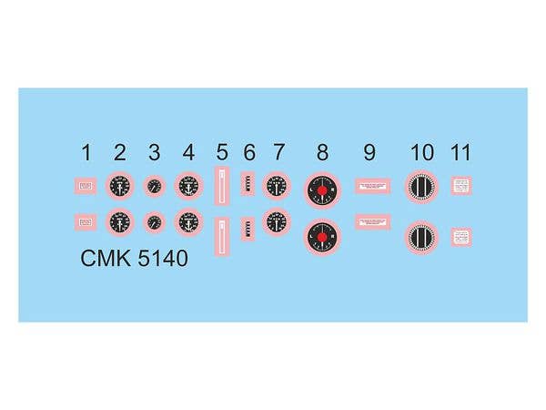 CMK 1/32 DH.82 Tiger Moth Instrument P. with Compasses and Coaming, Correction S. (ICM kit) | 8595593128801
