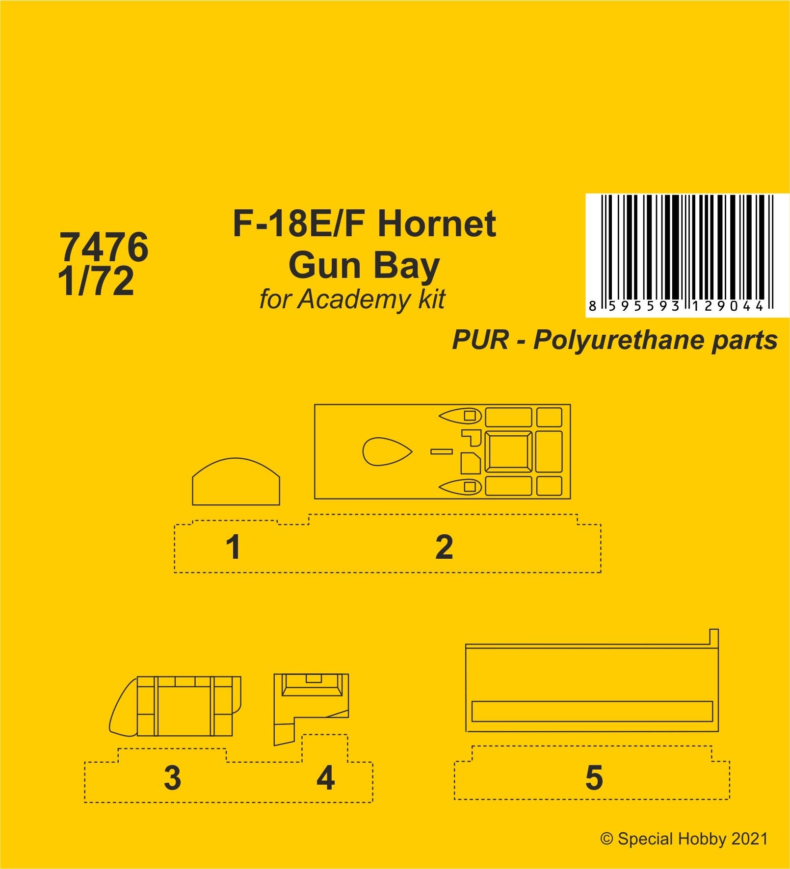 CMK 1/72 F-18E/F Hornet Gun Bay | 8595593129044