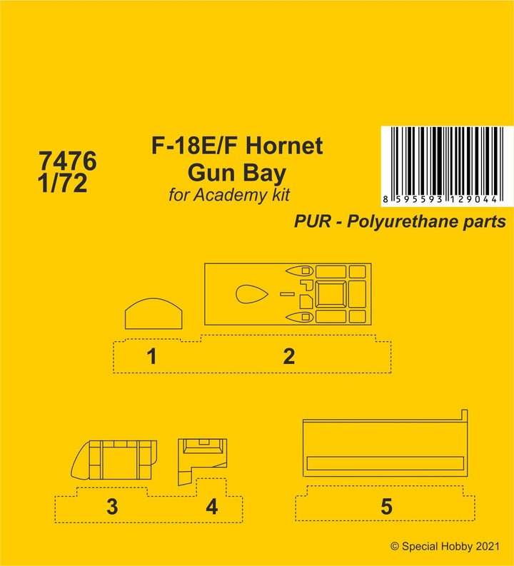 CMK 1/72 F-18E/F Hornet Gun Bay | 8595593129044