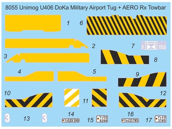 CMK 1/48 Unimog U406 DoKa Military Airport Tug + Towbar | 8595593126722