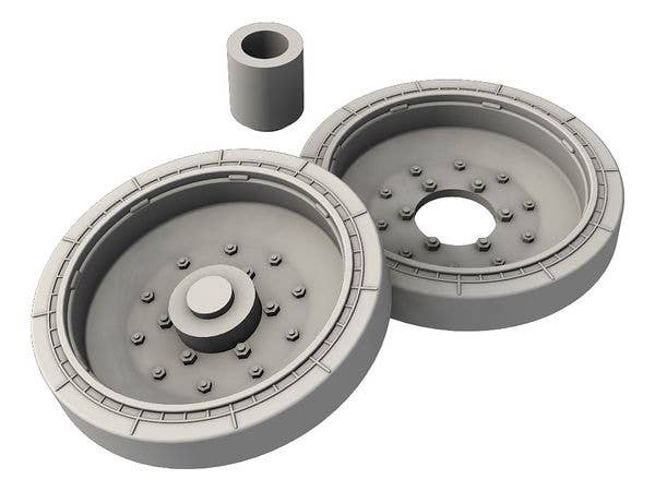 CMK 1/48 T34/85 Solid Track Wheels Conversion Set | 8595593128740