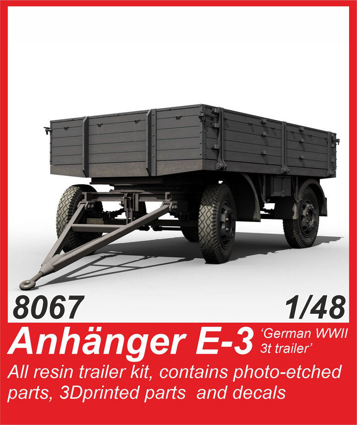 Special Hobby Anhanger E-3 ‘German WWII Trailer’ 1/48 | 8595593130958