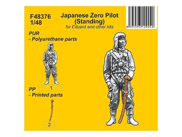 CMK 1/48 Japanese Zero Pilot (Standing) for Eduard Kit and Other Japanese Navy WWII Planes | 8595593129242