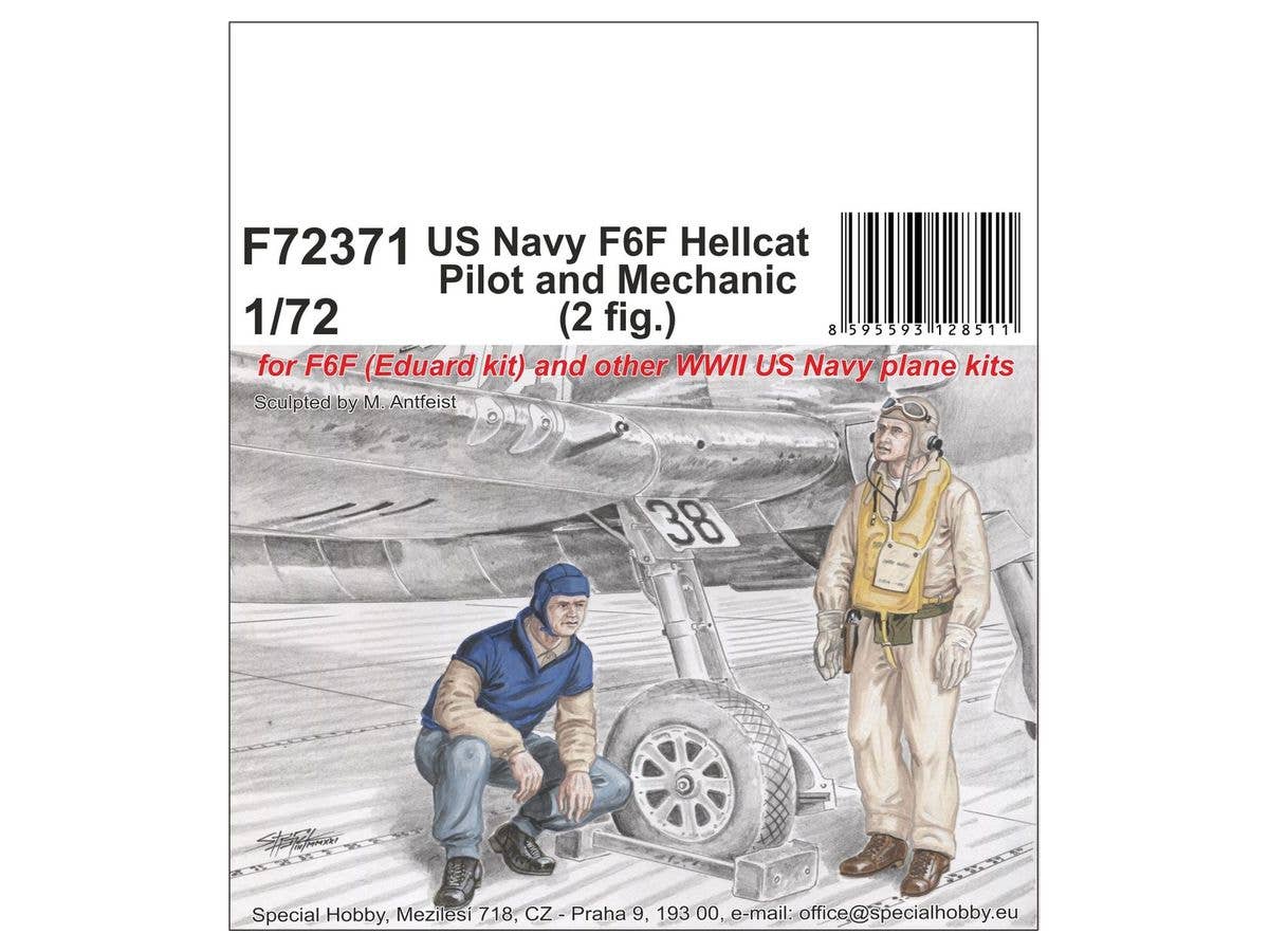 CMK 1/72 US Navy F6F Hellcat Pilot and Mechanic | 8595593128511