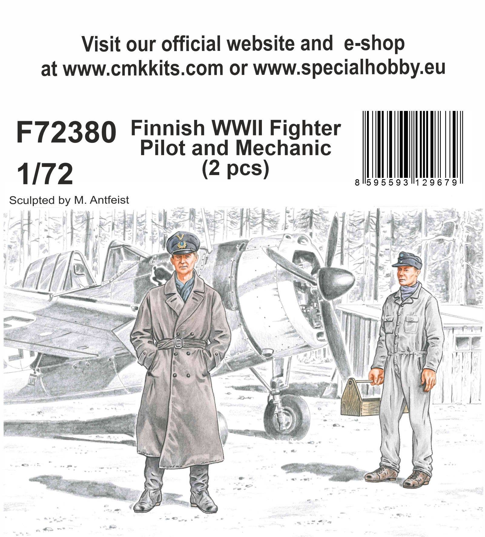 CMK 1/72 Finnish WWII Fighter Pilot And Mechanic | 8595593129679