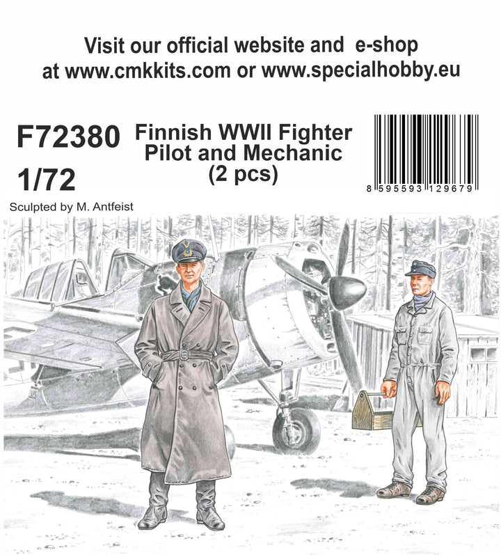 CMK 1/72 Finnish WWII Fighter Pilot And Mechanic | 8595593129679