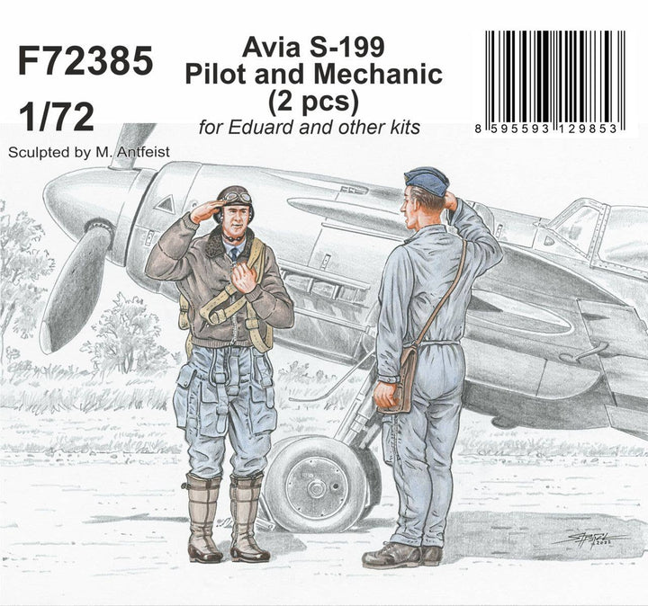 CMK 1/72 Avia S-199 Pilot And Mechanic For Eduard And Other Kits | 8595593129853