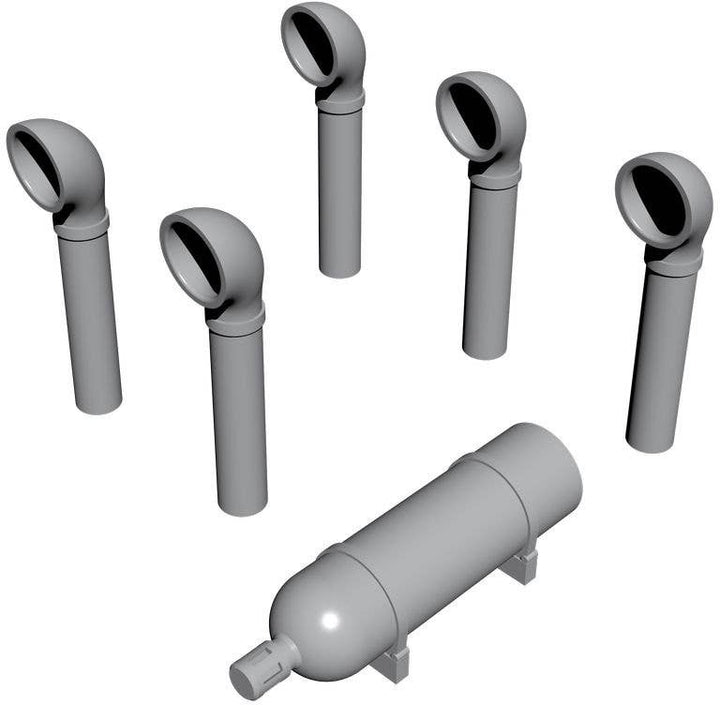 CMK 1/72 PT-109 Boat Deck Set (Smoke Generator, Ventilation Funnels) | 8595593127279
