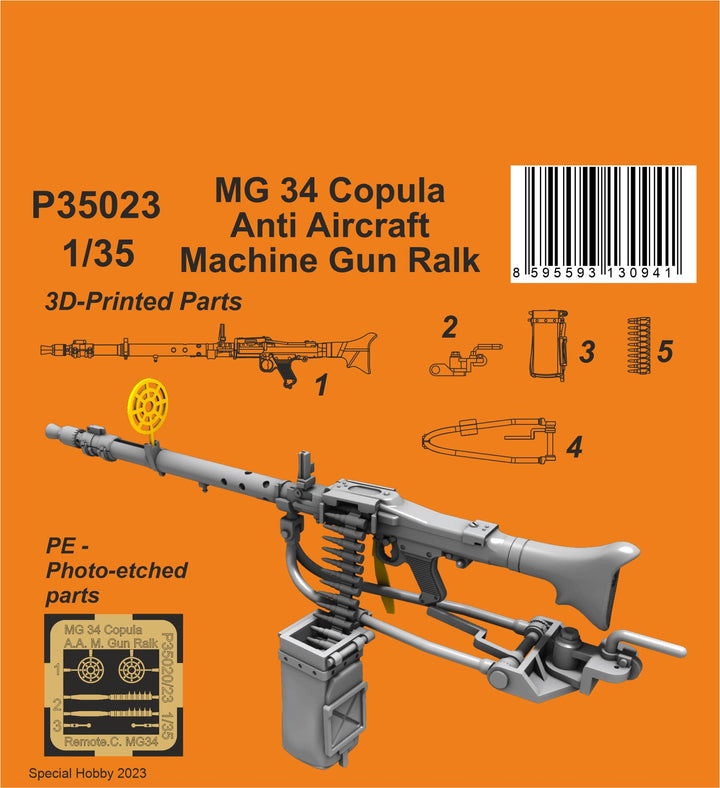 Special Hobby MG 34 Copula Anti Aircraft Machine Gun Rack 1/35 | 8595593130941