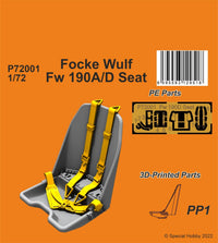 CMK 1/72 Focke Wulf Fw 190A/D Seat | 8595593129518