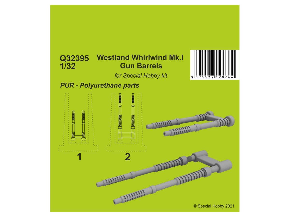 CMK 1/32 Westland Whirlwind Mk.I Gun Barrels | 8595593128764